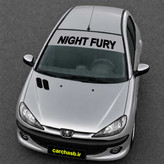 برچسب ویندشیلد شیشه جلو خودرو مدل Night Fury (خشم شب)