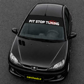 برچسب ویندشیلد شیشه جلو خودرو مدل Pit Stop Tuning