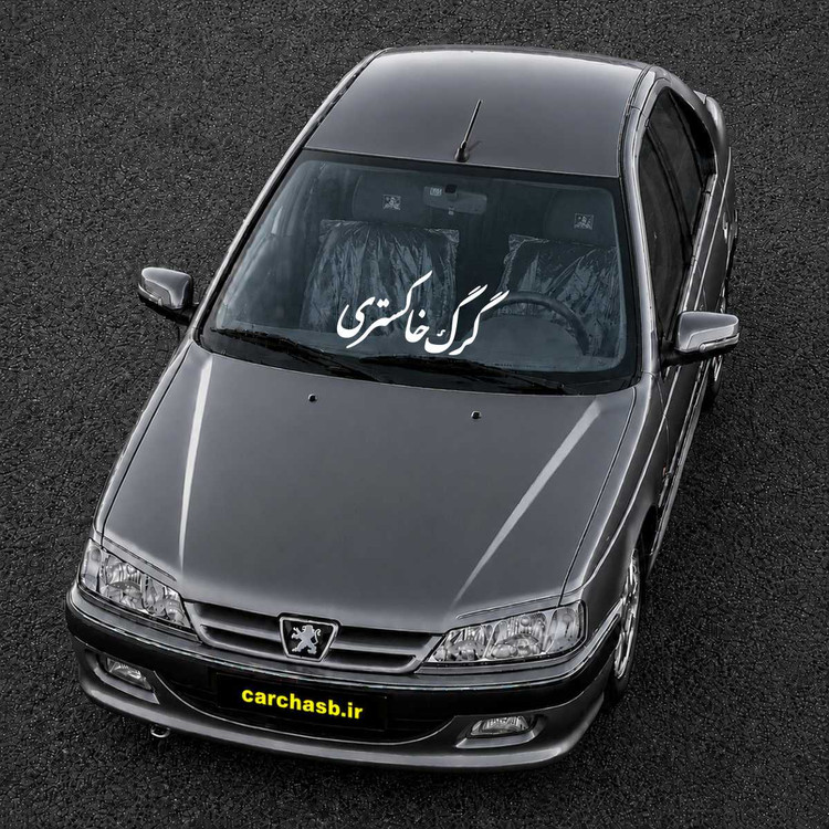 برچسب اسم ماشینی شیشه جلو خودرو مدل گرگ خاکستری
