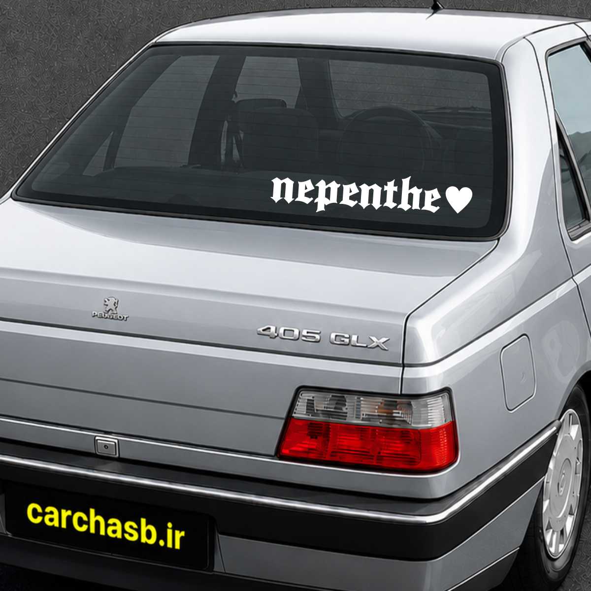 برچسب متن و نوشته شیشه عقب خودرو مدل: nepenthe